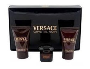 SET MINIATURAS VERSACE CRYSTAL NOIR 3 PZAS DAMA